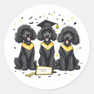 Adesivo Cães Poodle Padrão De Graduação