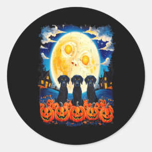 Adesivo Cães Pretos Retro Halloween Amantes de Cães Pintam