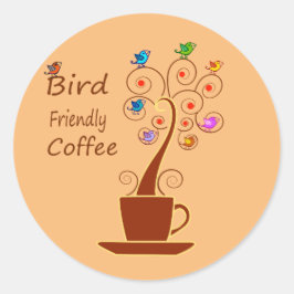 Adesivo Café Amigo das Aves