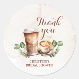 Adesivo Café Amor está Criando Obrigado Sticker