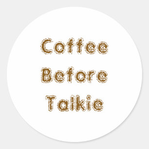 Adesivo Café antes de Talkie