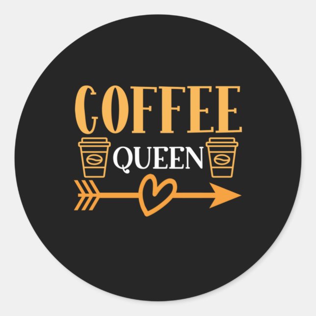 Adesivo Café Art Café Rainha (Frente)
