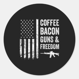 Adesivo Café Bacon Armas &amp; Dom - Churrasco Grill Engra