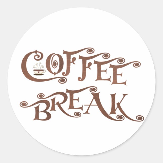 Adesivo Café Break (Frente)