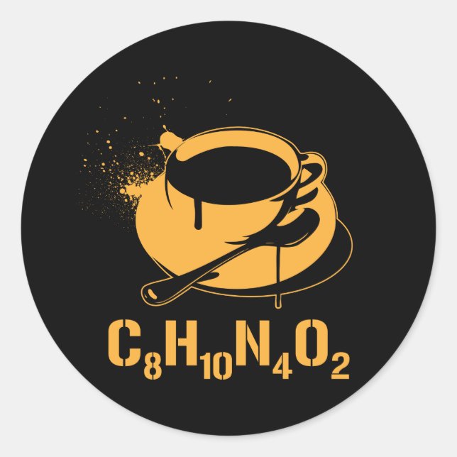 Adesivo Café C8H10N4O2 (Frente)