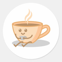 Adesivo Café Cachorro/Tea Mug Cartoon