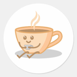 Adesivo Café Cachorro/Tea Mug Cartoon