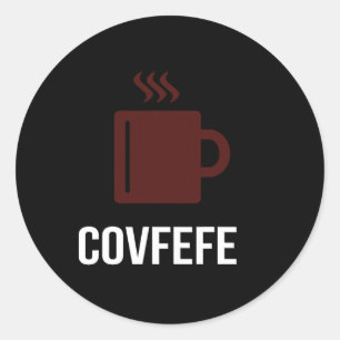 Adesivo Café Covfefe Presidente Donald Trump Meme