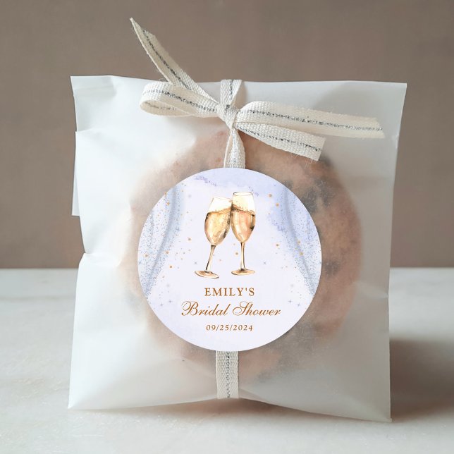 Adesivo Café da Manhã com Champanhe e Casamento Bubbly (Criador carregado)