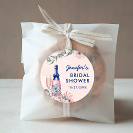 Adesivo Café da manhã com champanhe e Chás de Casanamento 