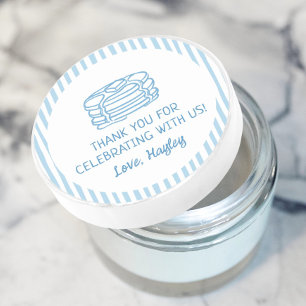 Adesivo Café da Manhã de Panquecas e Pijamas Obrigado