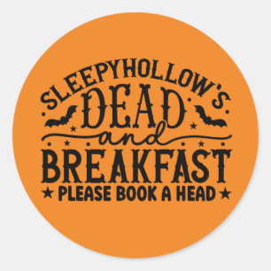 Adesivo Café da manhã engraçado do Morto Halloween