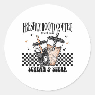 Adesivo Café da Retro Freshly Boo Amantes Boujee Ghost Hal