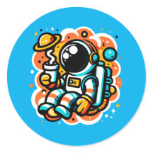 Café de Bebendo astronauta - Cafeína Espacial Exte