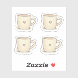 Adesivo Café De Cãozinho Cólvora Com Coração