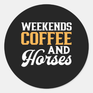 Adesivo Café E Cavalos Finais De Semana