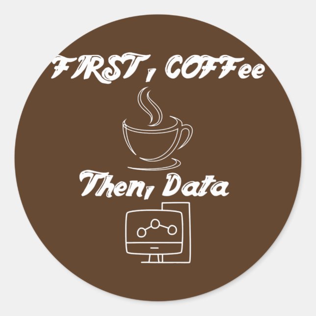 Adesivo Café e Cotação de Dados ABA Legal BCBA (Frente)