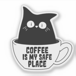 Adesivo Café É Meu Refúgio