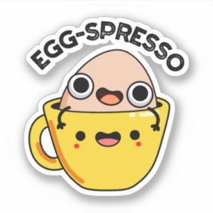 Adesivo Café Espresso De Ovos Cortado De Ovos Espresso Pu