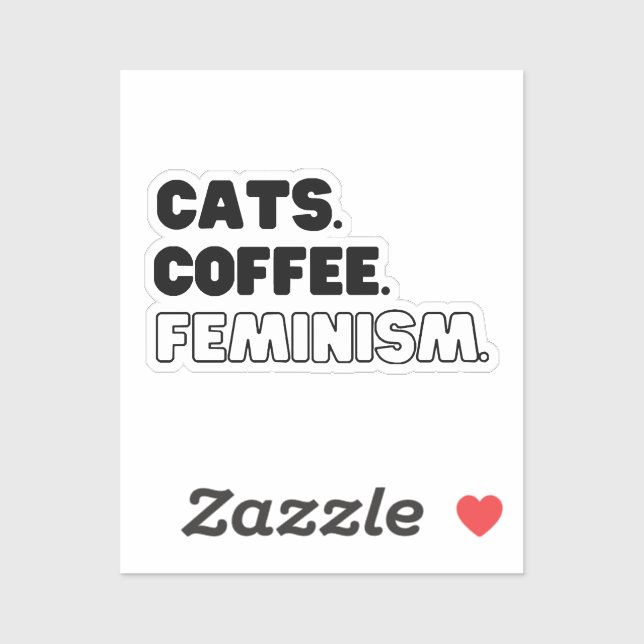 Adesivo Café Feminismo (Folha)
