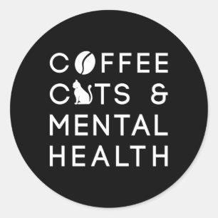 Adesivo Café Gatos Saúde Mental Anxívia Café Bebê