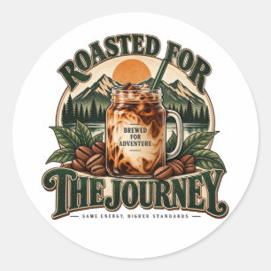 Adesivo Café Gelado Vintage Brew Roam Repeat Montanha