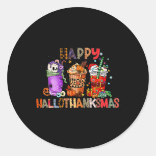 Adesivo Café Hallothanksmas Dia de Ação de Graças no Hallo