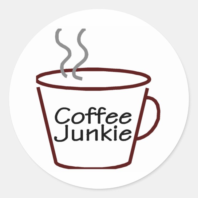 Adesivo Café Junkie (Frente)