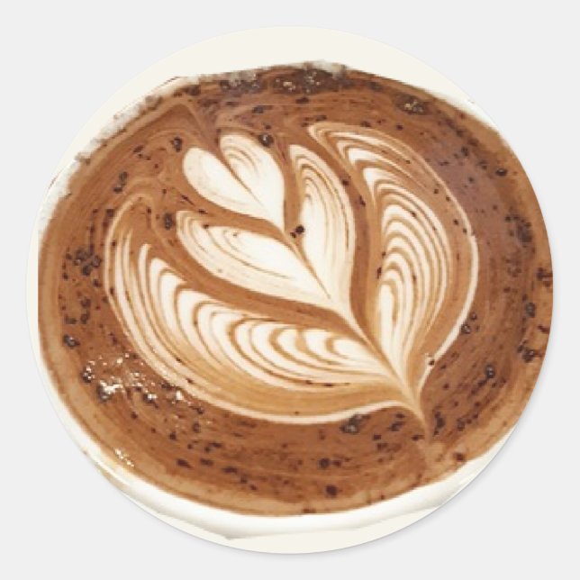 Adesivo Café latino de flores (Frente)
