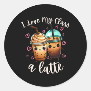 Adesivo Café Latte Dia dos Namorados dos Professores Eu Am