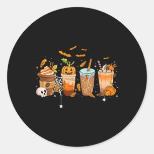 Adesivo Café Latte Halloween Dia de Ação de Graças Pumpkin