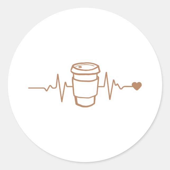 Adesivo Café Lifeline, Para Amantes De Café (Frente)