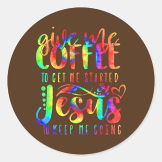 Adesivo Café Me Inicia Jesus Me Mantenha Encostado