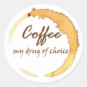 Adesivo Café - minha droga da escolha
