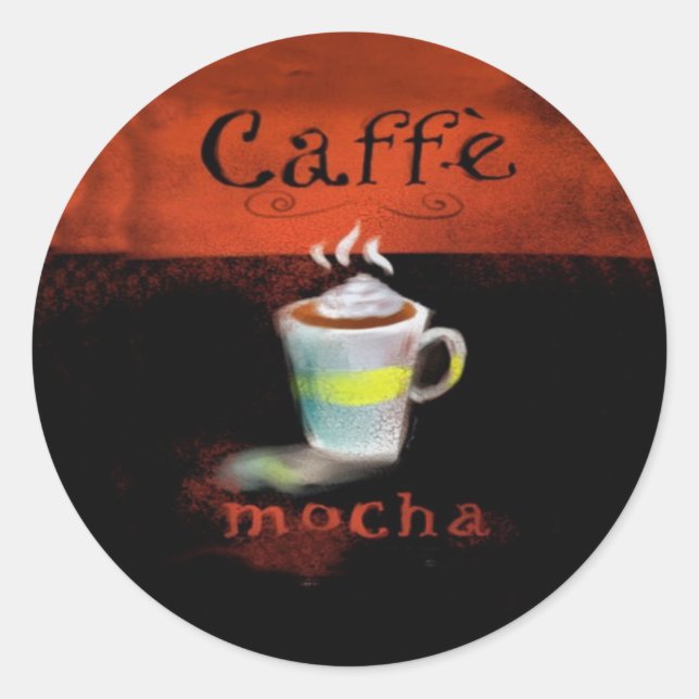 Adesivo Café Mocha Stickers (Frente)