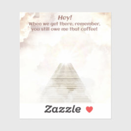 Adesivo Café no céu