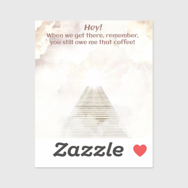 Adesivo Café no céu (Folha)