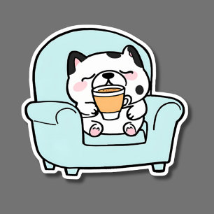 Adesivo Café Quebra Cão à Prova de Água