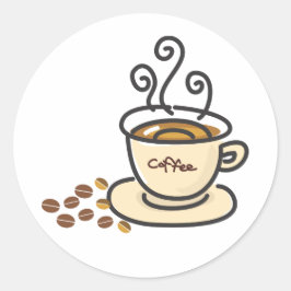Adesivo Café quente - Mug e Café