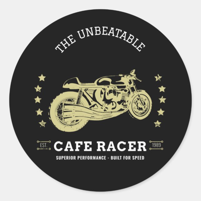 Adesivo Cafe Racer - Edição de 1989 (Frente)