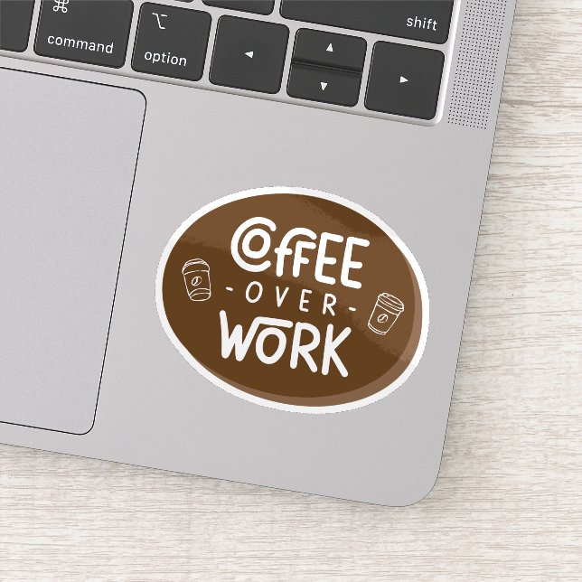 Adesivo Café sobre Trabalho (Detalhe)