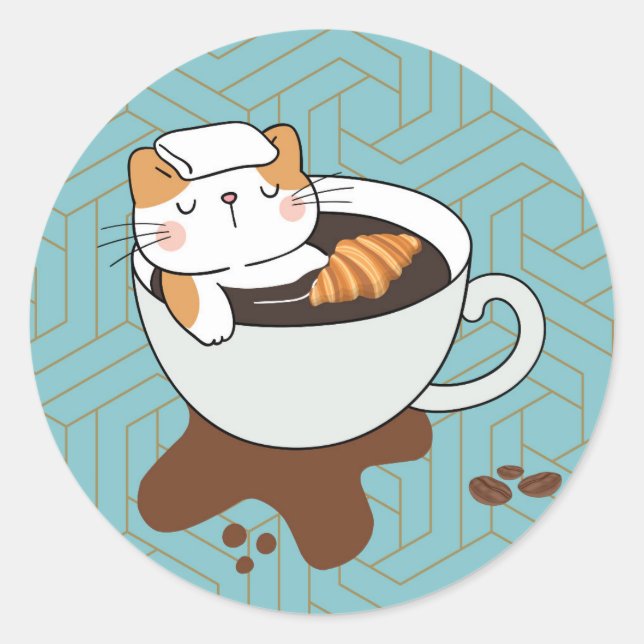 Adesivo Café Spa do Gato (Frente)