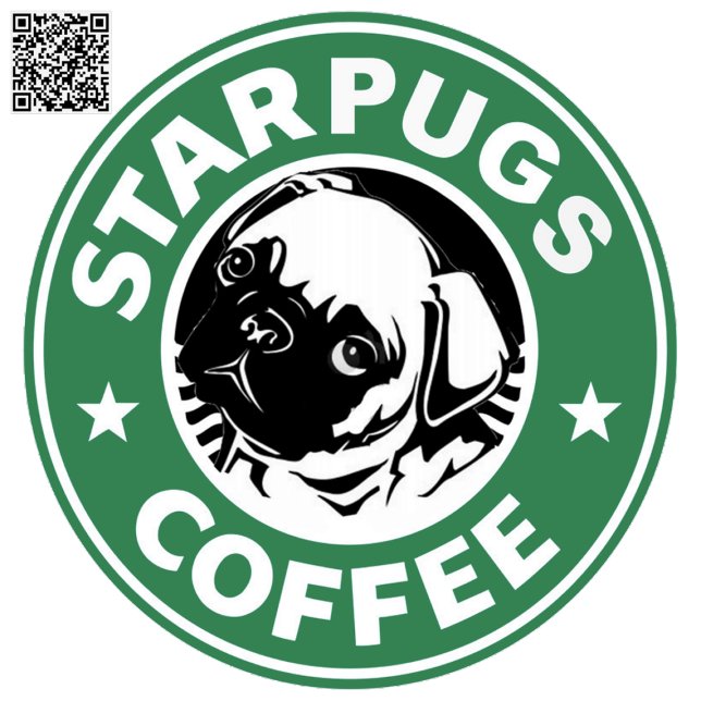 Adesivo Café Starpug (Criador carregado)