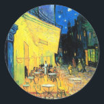 Adesivo Café Terrace à Noite (1888) Vincent Van Gogh art<br><div class="desc">Estes elegantes e adoráveis adesivos de papel de papelaria exibem o quadro lírico "Café Terrace at Night" (1888) de Vincent Van Gogh. Van Gogh usou pinceladas emotivas e não planejadas para criar pinturas que brilham com elegância e beleza eterna. O famoso artista holandês do Posto Impressionismo Vincent van Gogh produziu...</div>