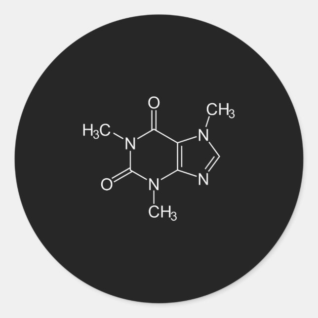 Adesivo Cafeine Molecule (Frente)