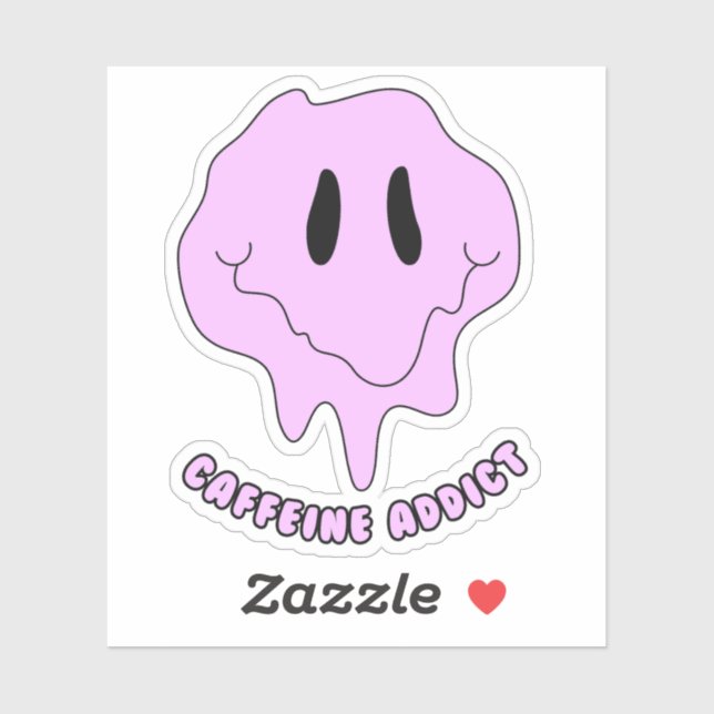 Adesivo Caffeine Addict (Folha)