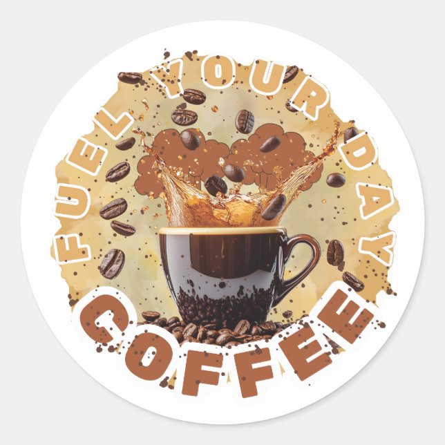 Adesivo Caffeine First  (Frente)