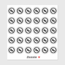 Adesivo Caffeine Free Wedding Place Card Mini Food Allergy