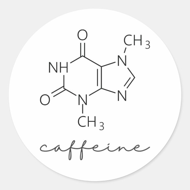 Adesivo Caffeine Molecule (Frente)
