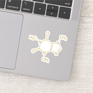 Adesivo Caffeine Molecule